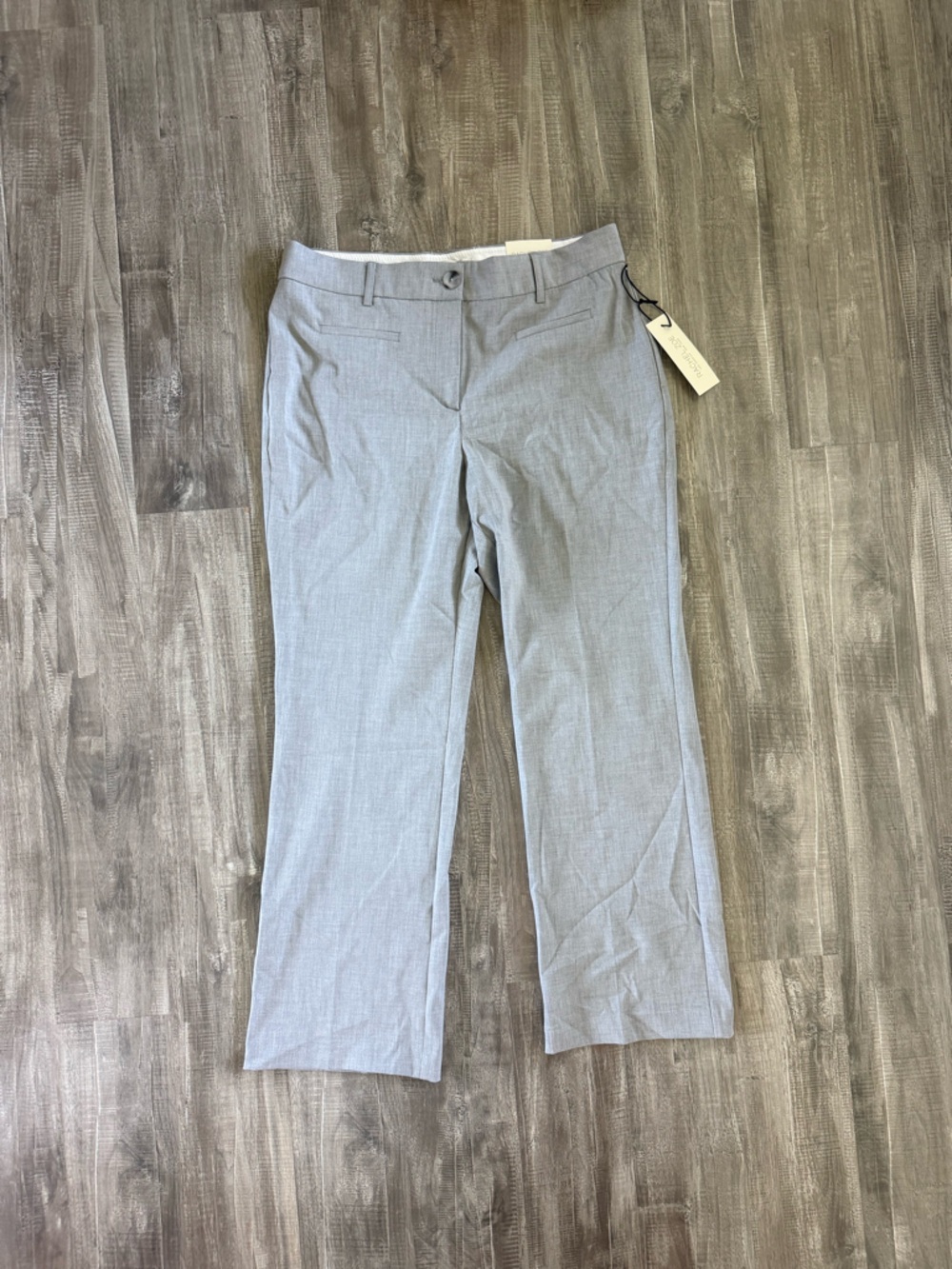 Rachel Zoe Gray Tailored Flare-Leg Dress Pants